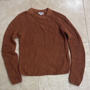 525 America Men's Tan Crewneck Sweater
